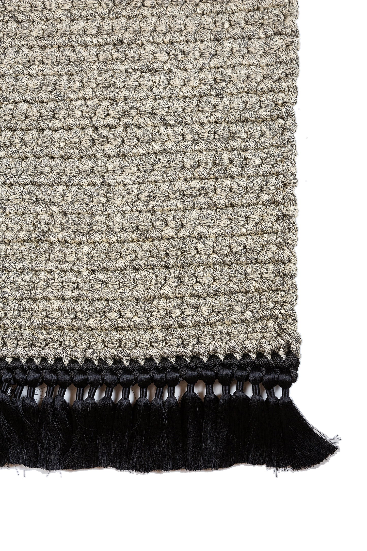 Signatur Tykt Teppe Sand Svart Melert