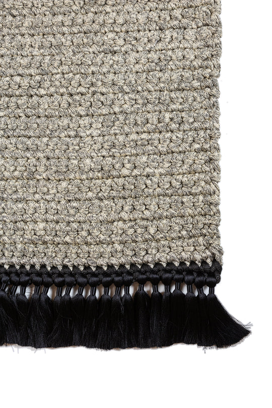 Signatur Tykt Teppe Sand Svart Melert