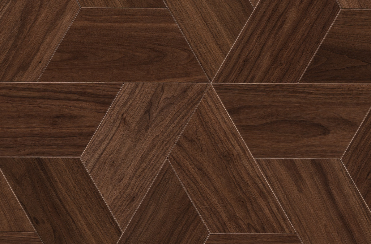 Walnut Parisienne Half Hexagon