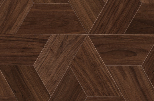 Walnut Parisienne Half Hexagon