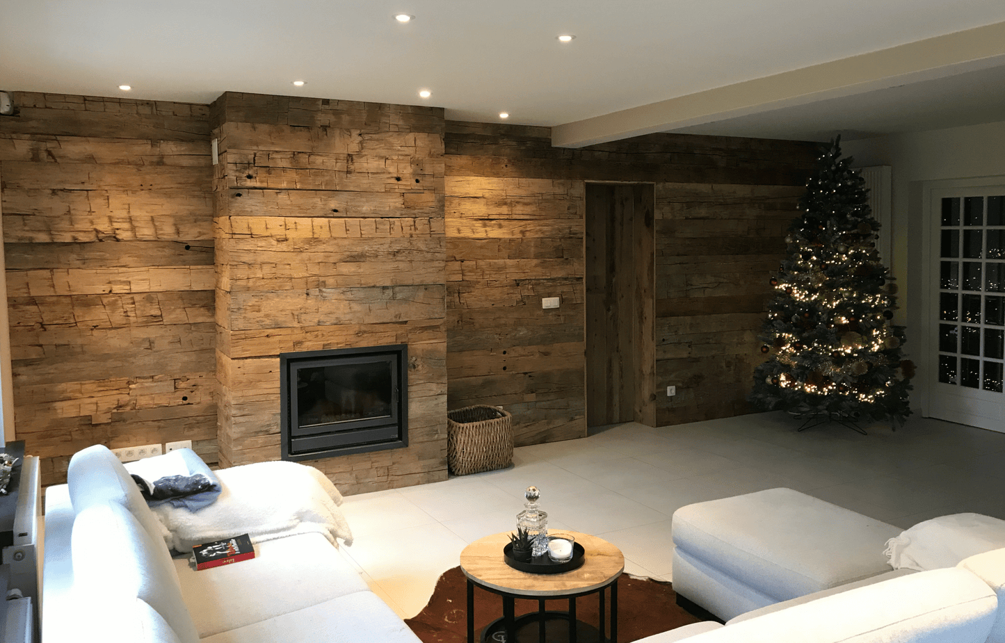 Gammel Kanadisk Veggbekledning Rough Jacket Boards